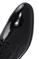 Men's Black Laced Patent Leather Classic Shoes | Derimod