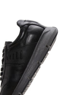 Men's Black Leather Casual Sneaker | Derimod