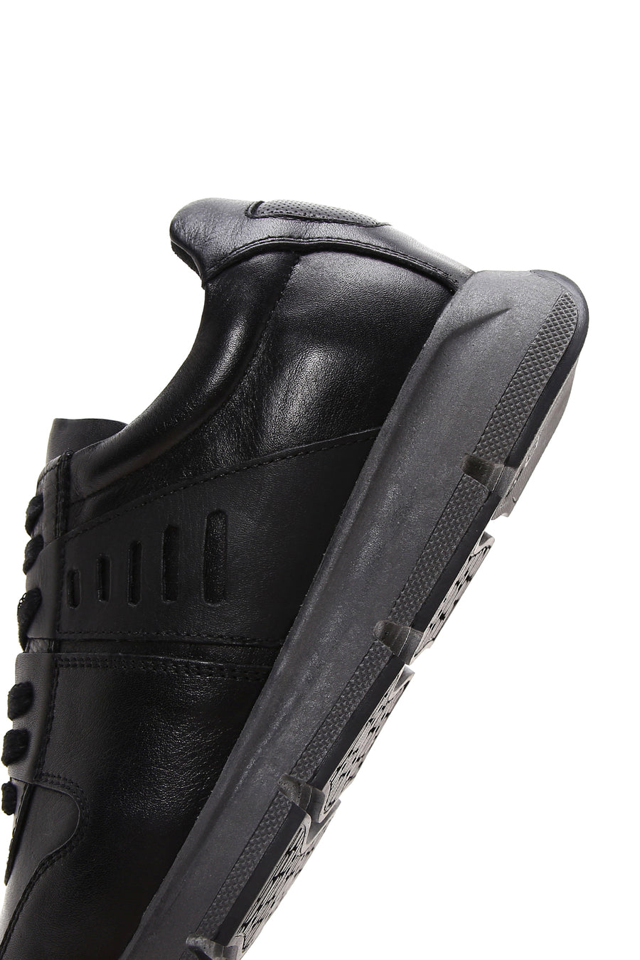 Erkek Siyah Deri Casual Casual Sneaker