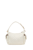 Woman Cream Long-Strap Quilted Shoulder Bag | Derimod