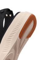 Women's Black Strapped Thick-Soled Fabric Comfort Sandals | Derimod