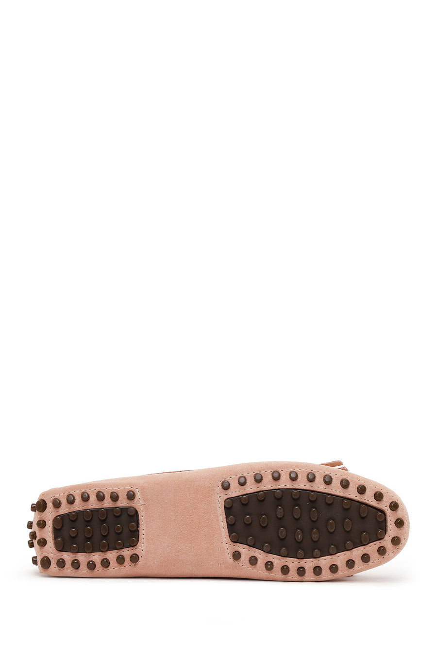Woman Powder Tasselled Suede Loafer
