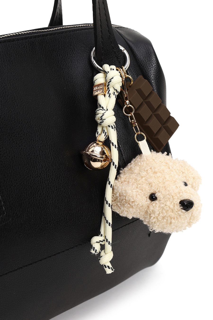 Woman Black Long-Strap Accessory Shoulder Bag
