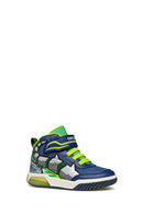 Geox Boy Navy Blue J Cow Boy Banded Ankle Sneakers | Derimod