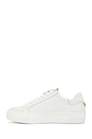 Kadın Beyaz Bağcıklı Deri Sneaker | Derimod