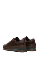 Men's Brown Leather Casual Sneaker | Derimod