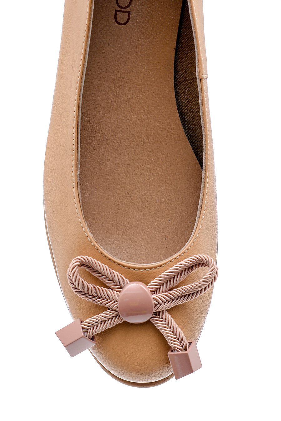 Women's Leather Bow Ballerina Ballet