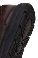 Male Brown Lace-Up Thick-Soled Leather Sneaker | Derimod