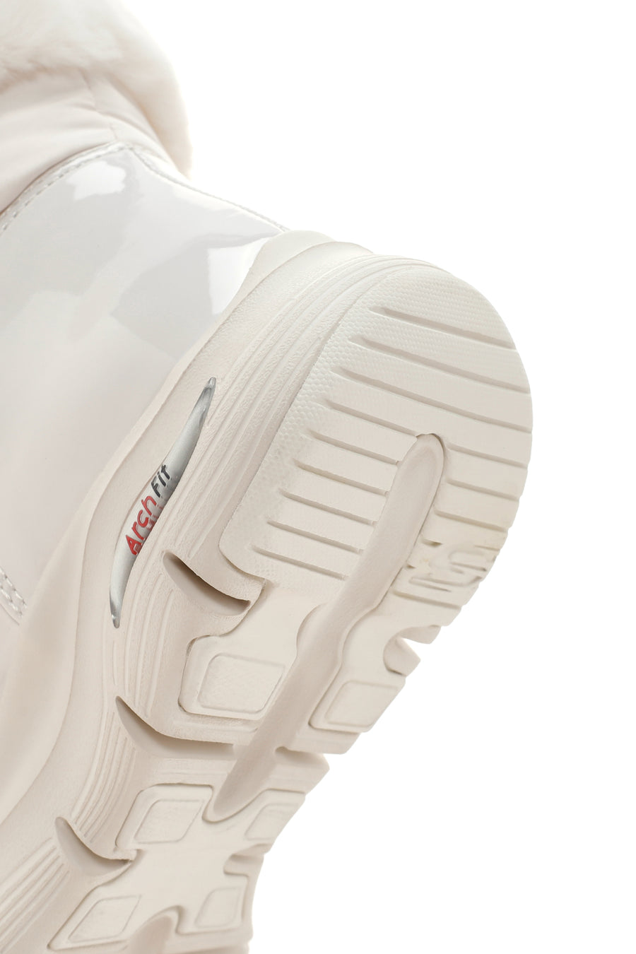 Skechers Kadın Beyaz Arch Fit Smooth - Cool Puff Rugan Kalın Tabanlı Bot