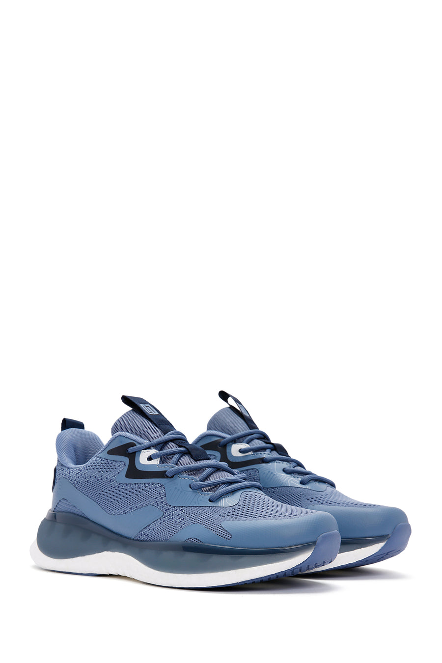 Derimod Zero Men's Blue Lace-Up Thick Sole Fabric Sneaker