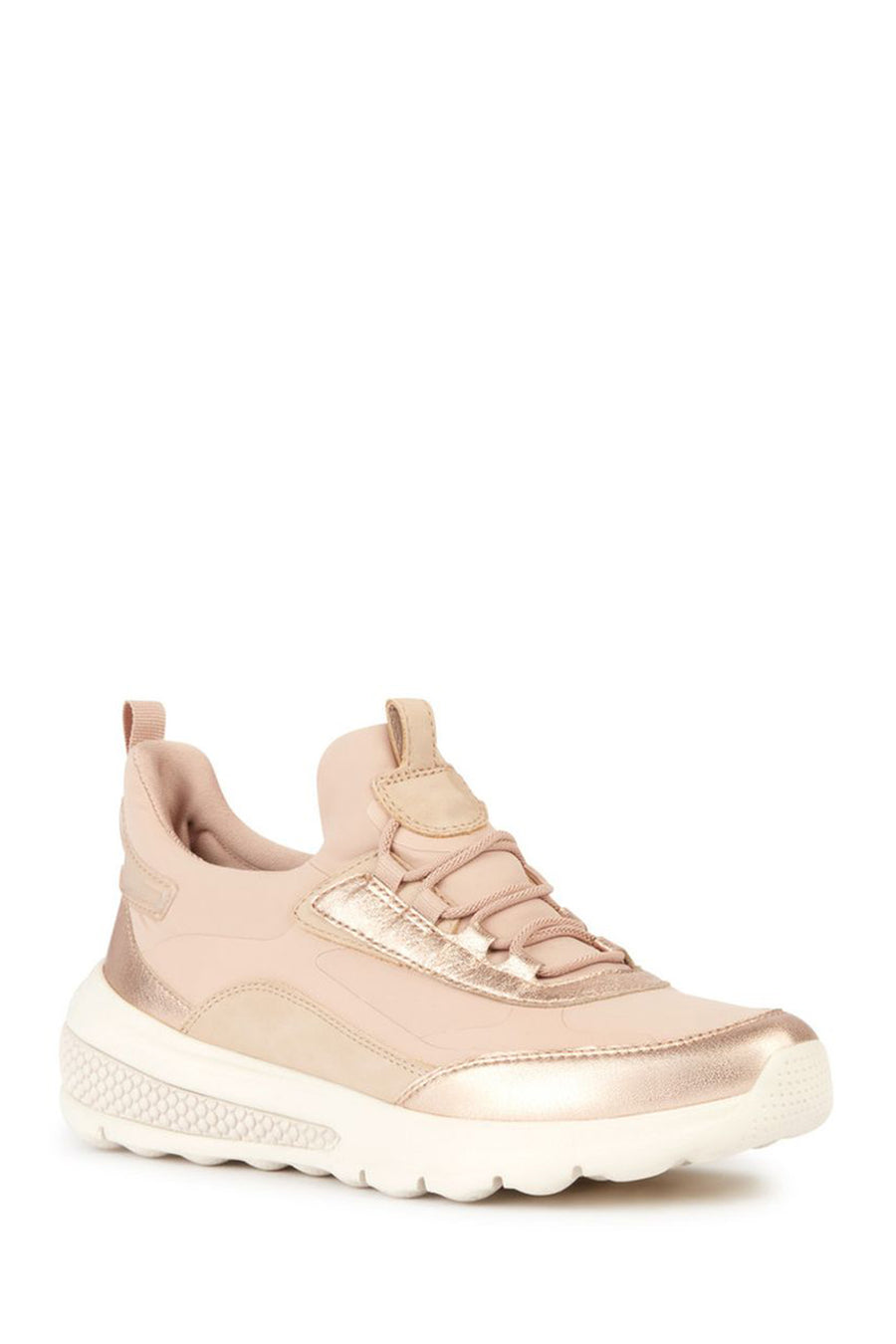 Geox Kadın Pembe Spherica Actif Bağcıklı Deri Sneaker