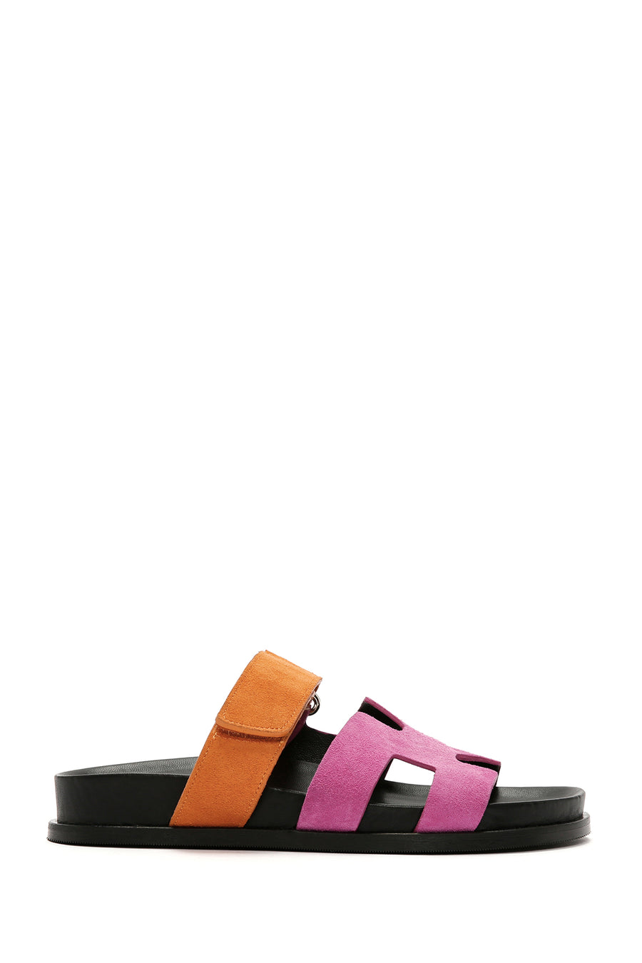 Women's Pink Suede Leather Slippers 25SFD120010 | Derimod