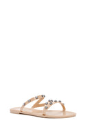 Women's Beige Faux Leather Slippers | Derimod