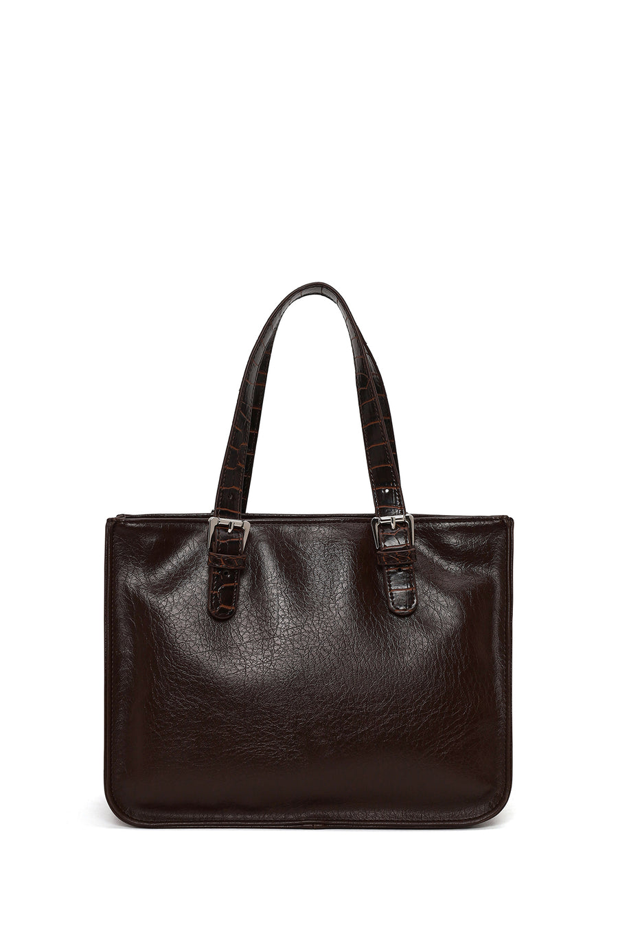 Woman Brown Long-Strap Shoulder Bag