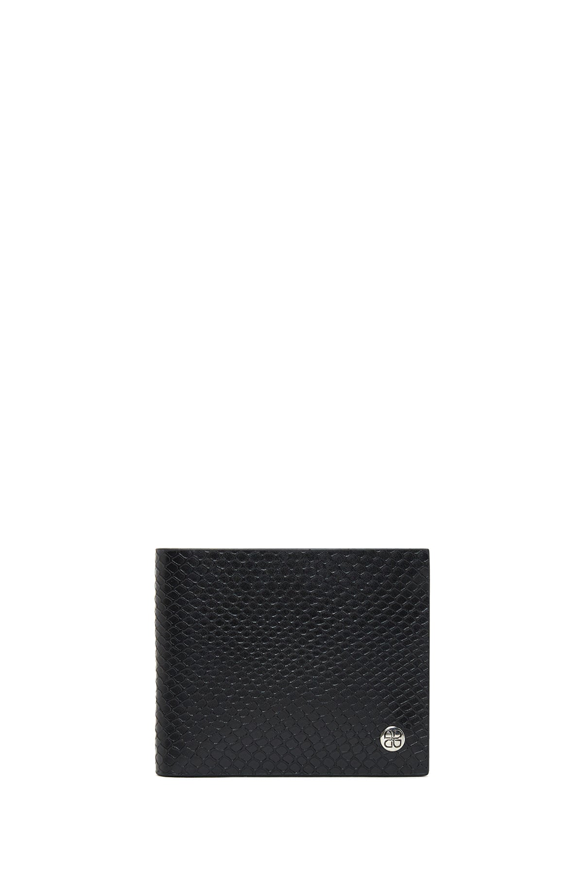 Men's Black Leather Wallet 000A2D308326 | Derimod