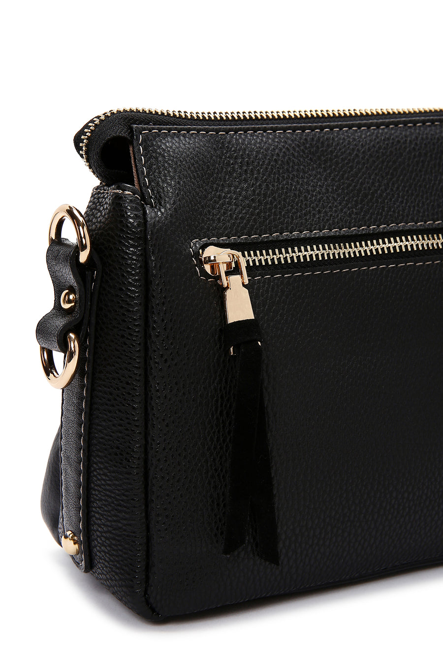 Women's Black Long Strap Shoulder Bag
