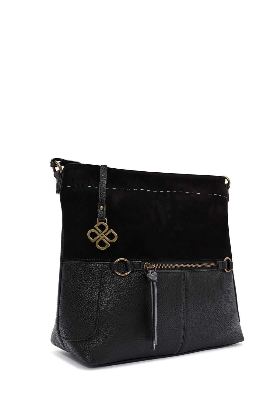 Women's Black Long Strap Shoulder Bag