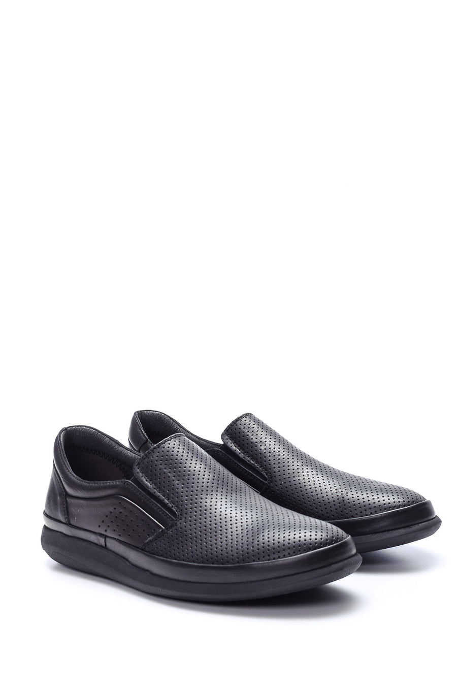 Men's Perforated Leather Shoes