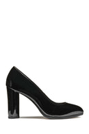 Geox Women's Black Walk Pleasure Heeled Leather Shoes | Derimod