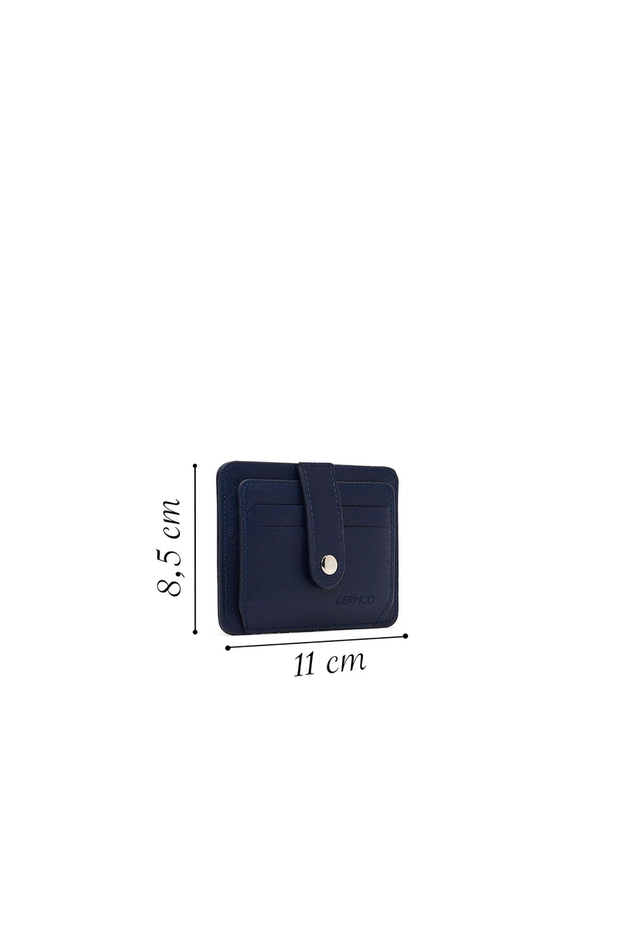 Men's Navy Leather Cardholder