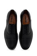 Men's Black Laced Leather Classic Shoes | Derimod