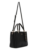 Women's Black Long Strap Handbag with Accessory Detail | Derimod