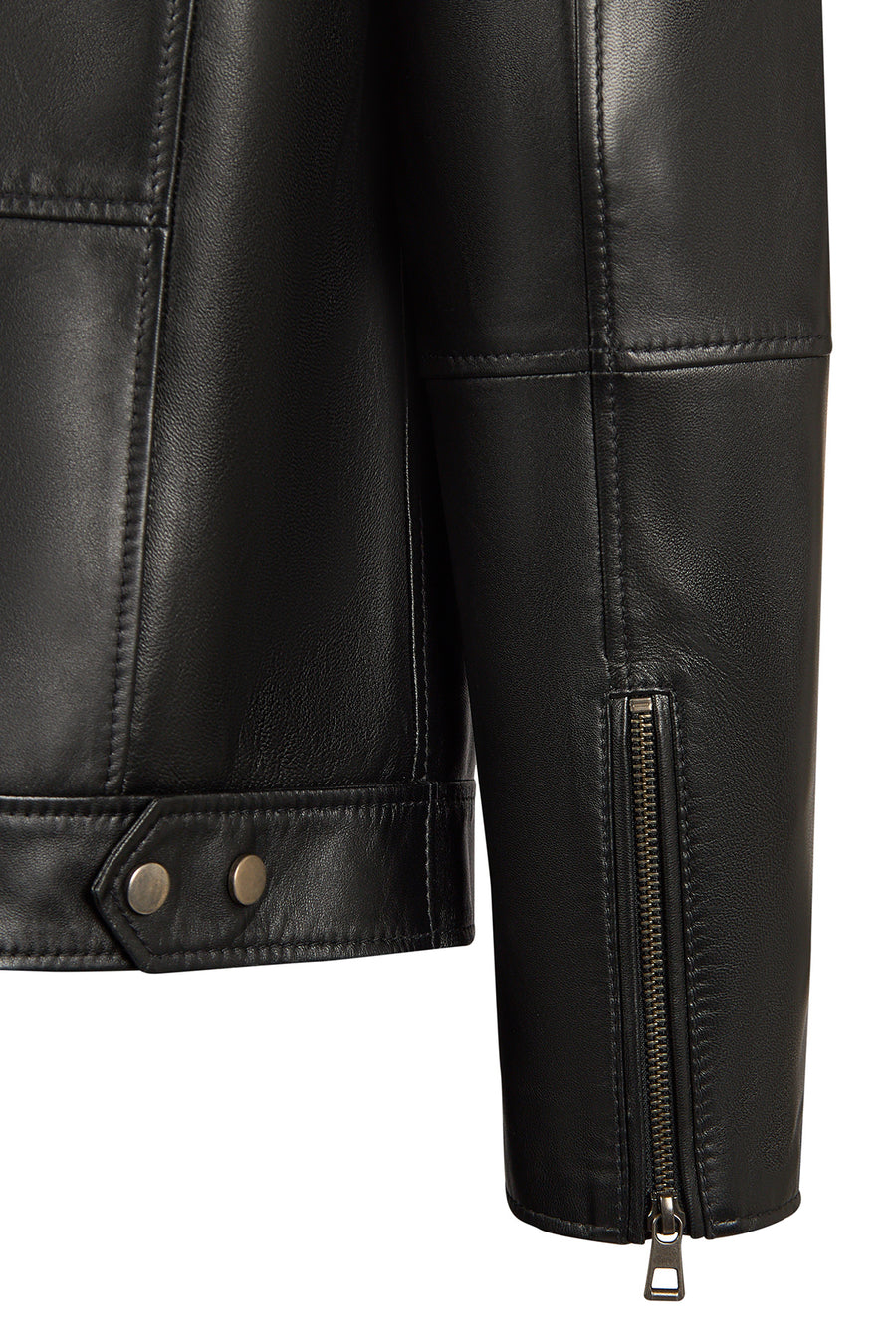 Edward Male Black Leather Jacket