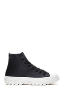 Women's Black High Top Sneaker | Derimod