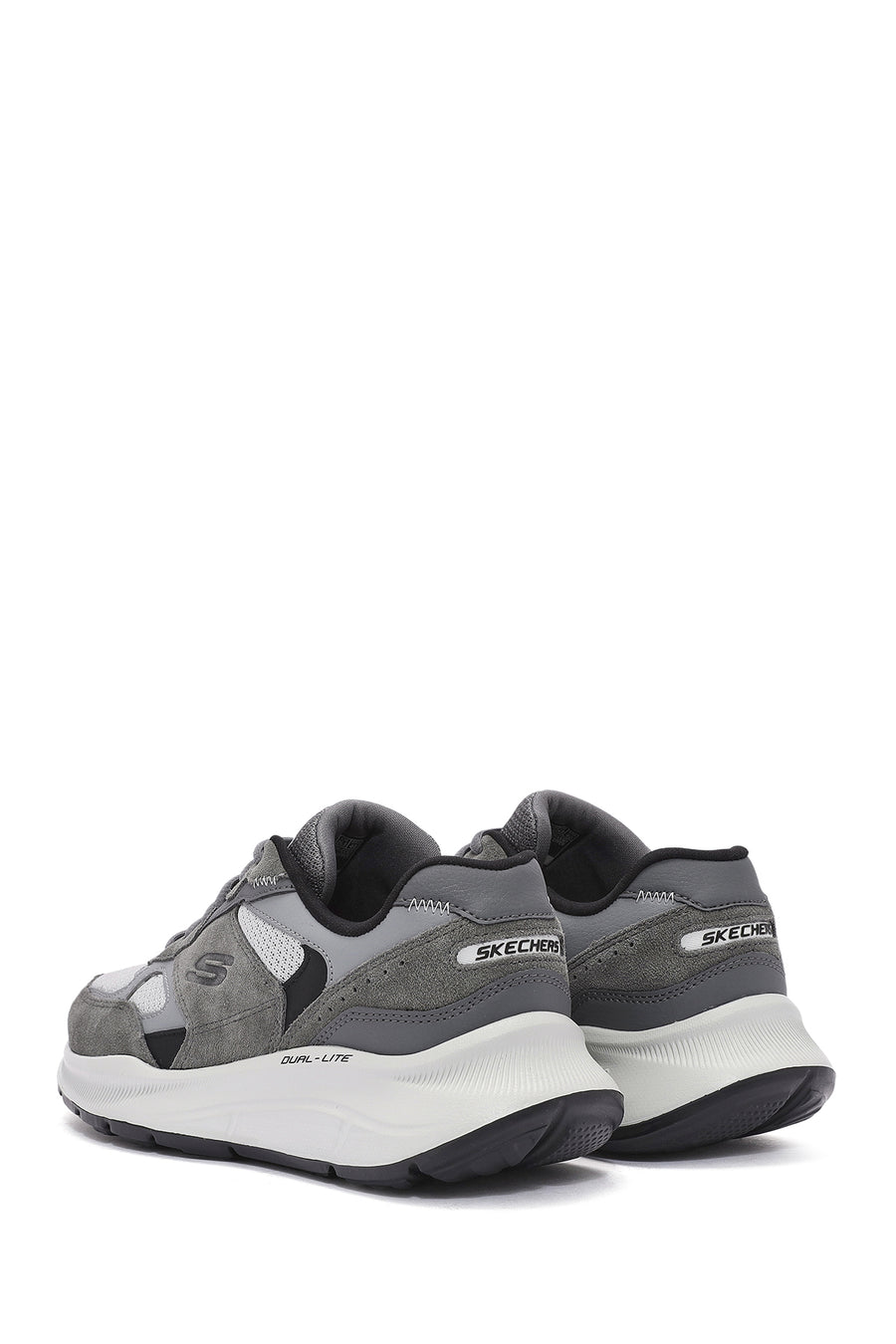 Skechers Erkek Gri Equalizer Bağcıklı Kalın Tabanlı Sneaker