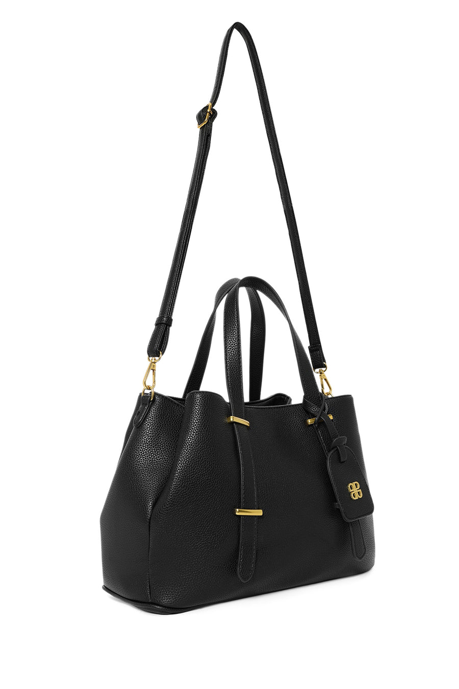 Women's Black Long Strap Shoulder Bag