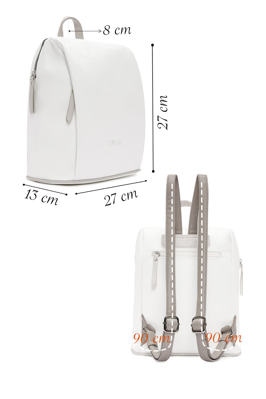Women's White Backpack