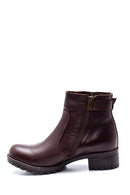 Women's Leather Zipper Boots | Derimod