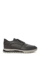 Men's Green Lace-Up Leather Casual Sneakers | Derimod