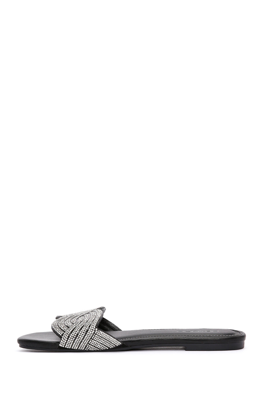 Women's Black Stone Slippers