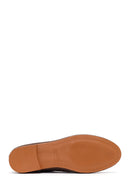 Women's Mink Buckled Suede Leather Masculine Loafer | Derimod