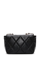 Women's Black Long Chain Strap Quilted Shoulder Bag | Derimod