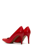 Women's Red Leather Stiletto | Derimod