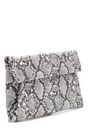 Women's Crocodile Patterned Clutch Bag | Derimod