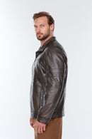 Bruno Men's Mink Leather Jacket | Derimod