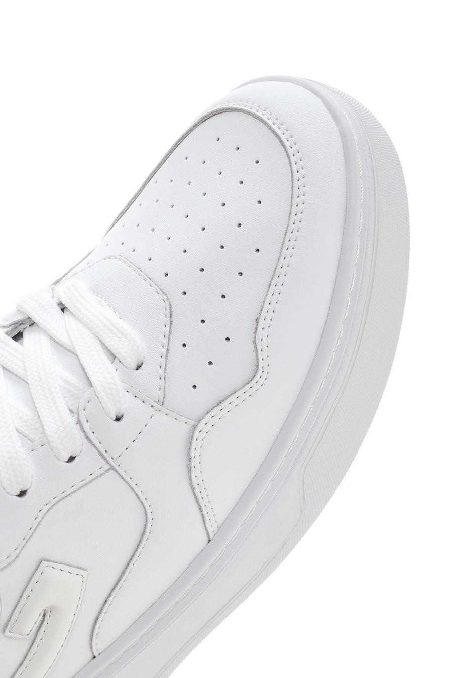 Alberto Guardiani Erkek Beyaz New Era Kalın Tabanlı Deri Sneaker