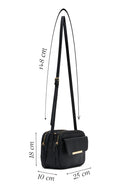 Women's Black Long Strap Crossbody Bag | Derimod