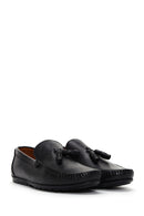 Men's Black Leather Casual Loafer | Derimod