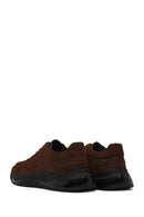 Male Brown Lace-Up Nubuck Leather Sneaker | Derimod