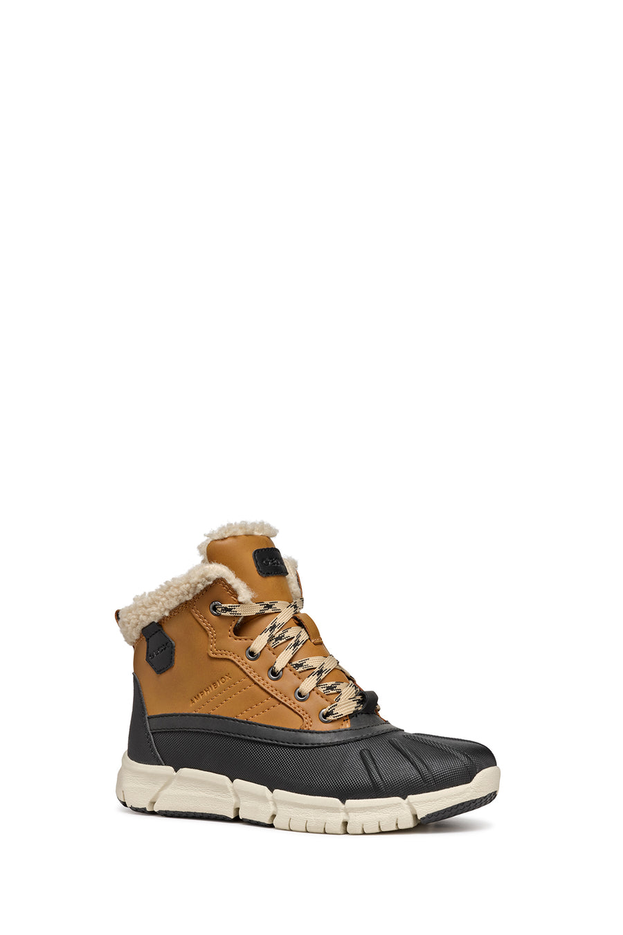 Geox Boy Yellow Flexyper Abx Laced Waterproof Boots