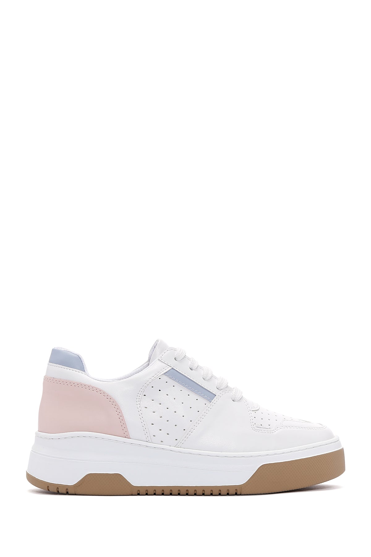 Women's White Thick Soled Sneaker 23SFE402118 | Derimod