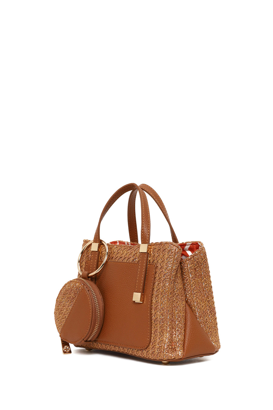 Woman Brown Long-Strap Mini Shoulder Bag