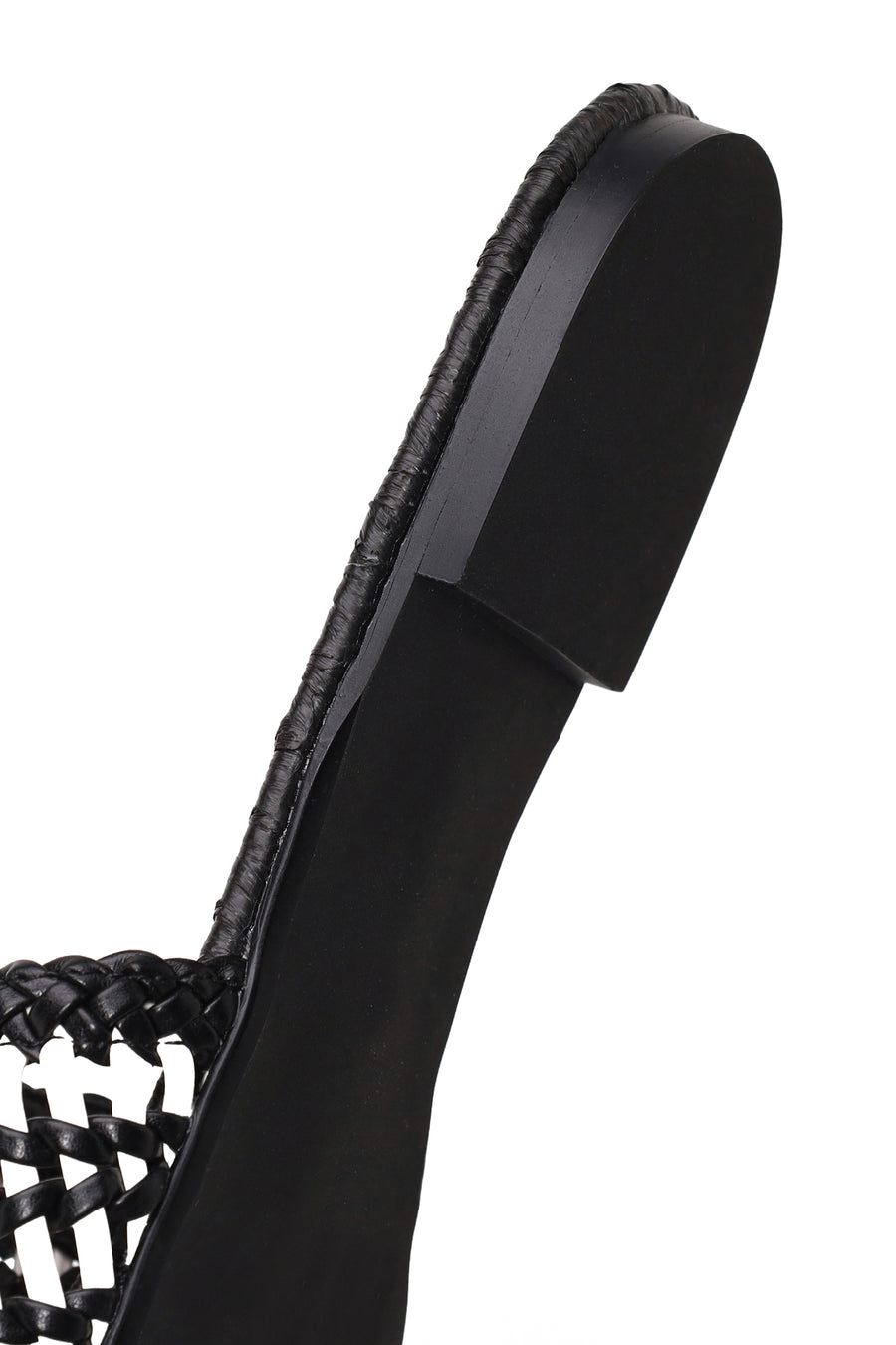 Woman Black Braided Slipper
