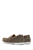 Men's Khaki Suede Leather Casual Shoes | Derimod