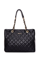 Women's Black Long Strap Quilted Shoulder Bag | Derimod