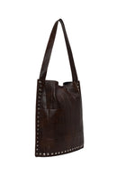 Woman Brown Printed Shoulder Bag | Derimod